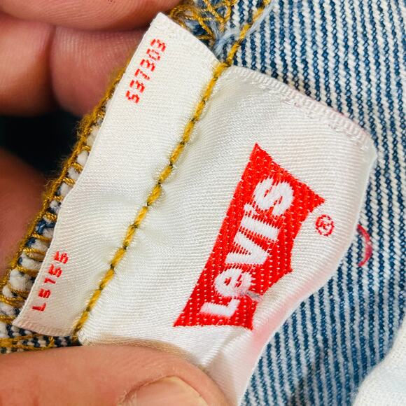 Levi's Mens 36x29 501 Button Fly Jeans Blue Straight Leg Cotton Made in Egypt - Picture 6 of 12